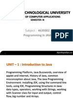 JAVA Unit 1