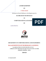 A Seminar Report ON: Submitted in Partial Fulfillment of The Requirements For