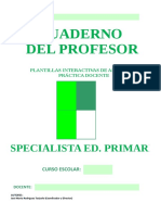 Cuaderno Del Profesor: Especialista Ed. Primaria