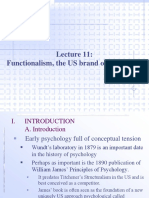 Functionalism, The US Brand of Psychology