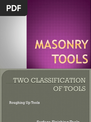 Masonry Tools