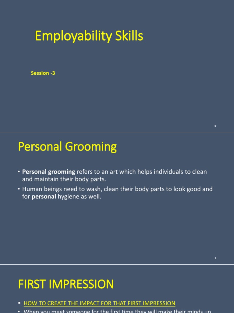 PD SESSION 3Personal Grooming PDF Clothing Fashion