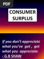 Consumer Surplus