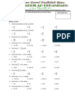 Soal Mid MTK Kelas V