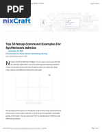 Craft: Top 30 Nmap Command Examples For Sys/Network Admins