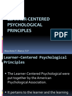 LCP-Learner-Centered Psychological Principles