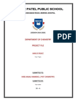 Sardar Patel Public School: Department of Chemistry Project File