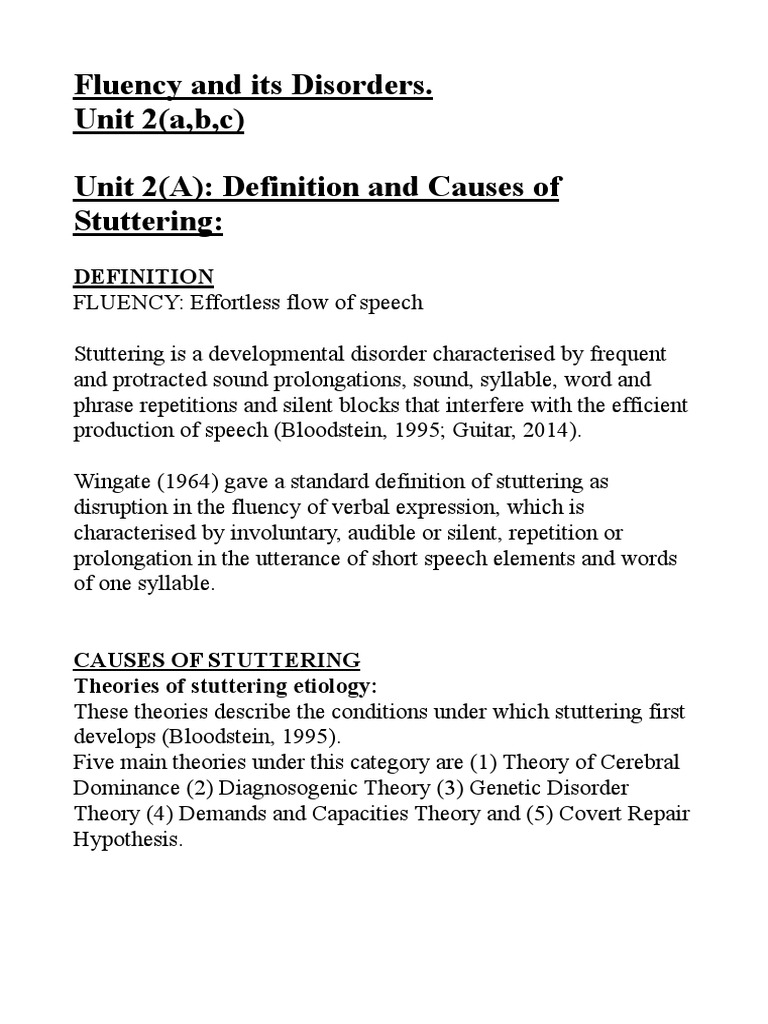 Development of Stuttering | PDF | Stuttering | Speech