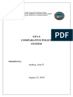 Lea 6 Comparative Police System: Ambog, Amy P