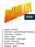 Vocabulary