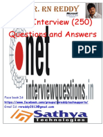 Net Interview (250) Questions and Answers: Mr. RN Reddy