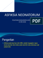 Asfiksia Neonatorum: Pelatihan Manajemen Asfiksia 15 DES 2018