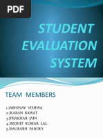 Student Evaluation System