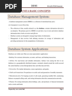 BSC CsIt Complete RDBMS Notes