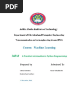 LAB 2 Python Programming Report