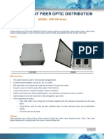 Wall Mount Fiber Optic Distribution: MODEL: ODF-OW Serial