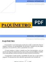 Metrologia Paquímetro