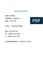 Cylinder Diameter Calculation PDF