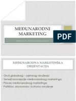 PREDAVANJE-Medunarodni Marketing1 PDF