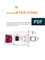 SPWM Inverter Onda Seno Code Arduino