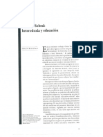 Antonio SobraI: Heterodoxia y Educación