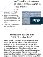 Tanenbaum - Torvalds Discussion