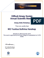 Difficult Airway Society Annual Scientific Meeting: MD Yustisa Sofirina Harahap