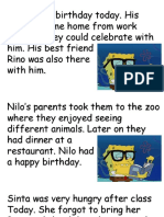 It Is Nilo's Birthday Today. His Parents Came Home From Work Early So They Could Celebrate With Him. His Best Friend Rino Was Also There With Him