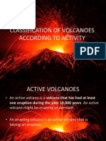 Classification of Volcanoes According To Activity