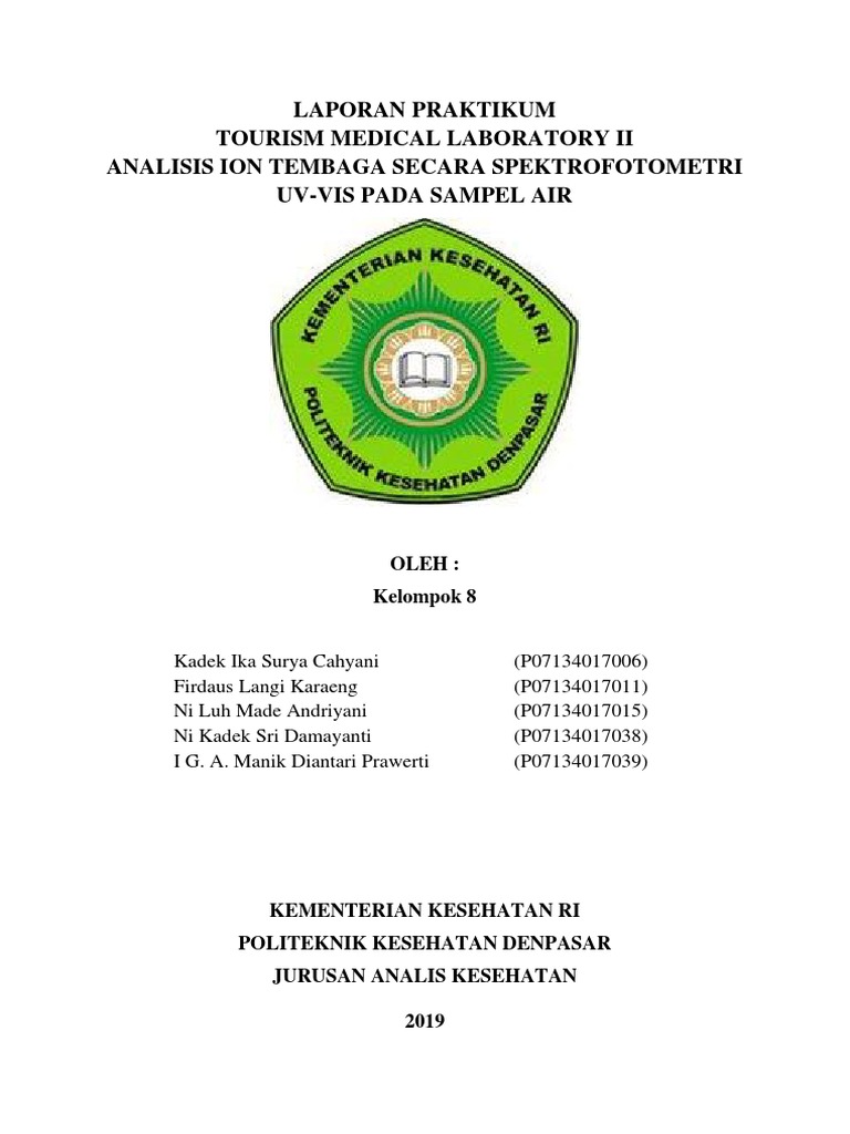 Laporan Praktikum Analisis Cu | PDF