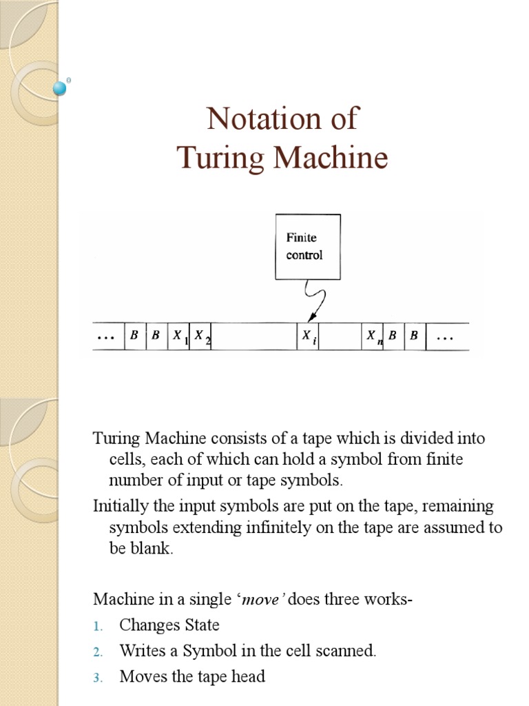Notation of Turing Machine | PDF | Computability Theory | Mathematical ...