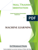 ML Industrial Training