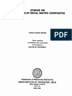 Studies On Processing of Metal Matrix Composites