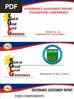 Governance Assessment Report: Utilization Conference