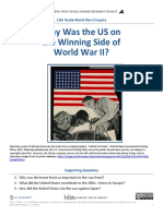 Why Was The US On The Winning Side of World War II?