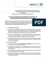 Edital de Convocação para Avaliação Biopsicossocial Dos Candidatos Que Se Declararam Pessoas Com Deficiência