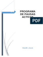PGM-GTH-04 Programa de Pausas Activas - V1