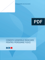 Conditii Generale de Afaceri Persoane Fizice