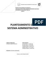 Planteamento Sistema Administrativo