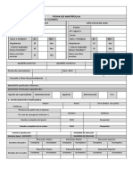 Ficha de Matricula 2019