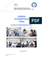 Ghidul Studentului FDSA 2018 PDF