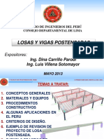 Losas y Vigas Postensadas - Luis Villena