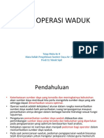 PSDA 9 - Pola Operasi Waduk