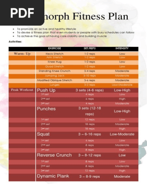 Fitness Plan