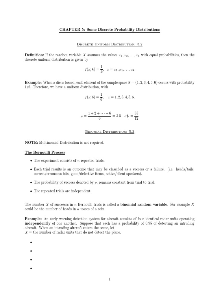 Lec5class PDF | PDF | Poisson Distribution | Teaching Mathematics