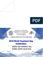 2019 World Teachers' Day Celebration: Guro Ko Mahal Ko, para Sayo Alay Ko