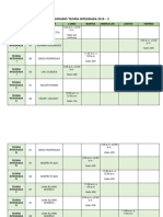 Horario Teoria Integrada 2019 - 2