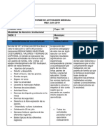 Informe de Actividades Mensual