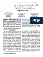 The IoT and Integration With Wireless Sensor Network Comprehensive Survey and System Implementation