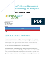 Environmental Problems Combined and Future Energy Development